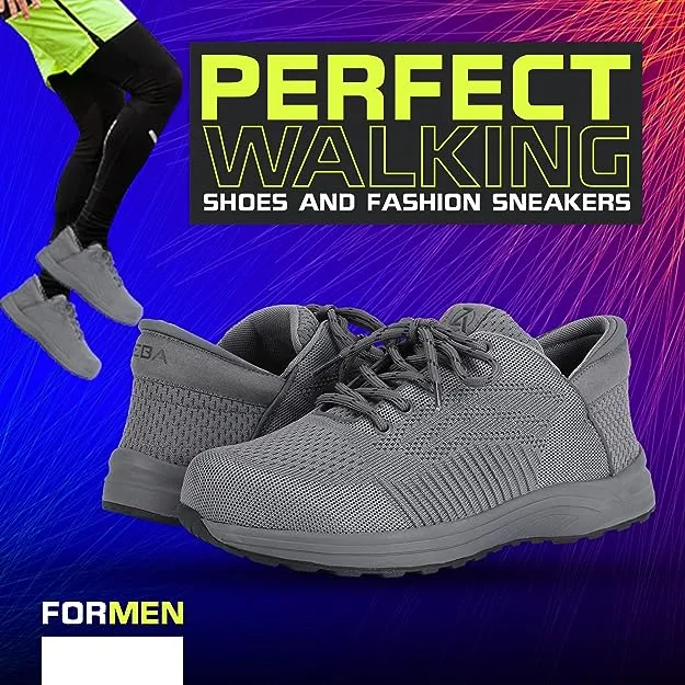 Bridal Party Sneakers Zeba Men's Hands Free Slip on Husky Walking Sneakers